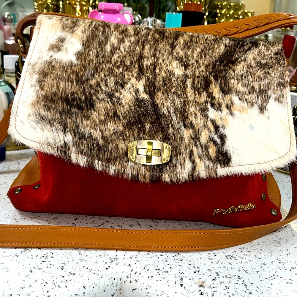 Priscilla Bella leather and suede Bag